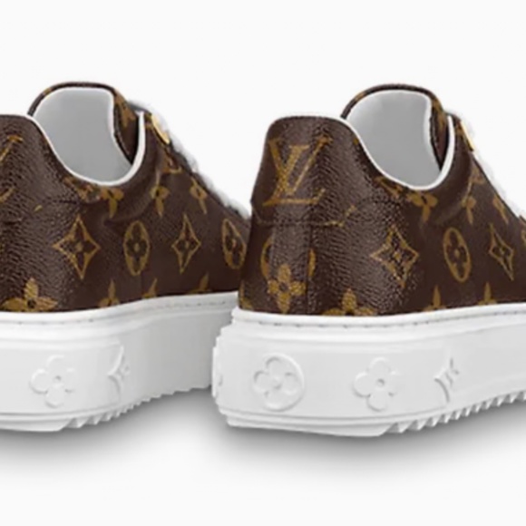 Louis Vuitton Brown Monogram "Time Out" Sneakers -Brand new in Box -size 35 - Picture 4 of 8